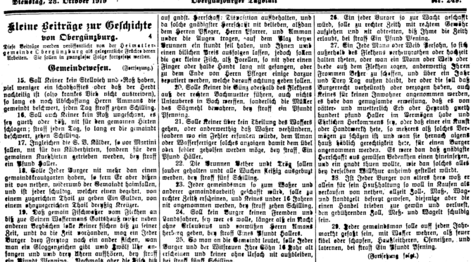 #4 Kleine Beiträge zur Geschichte von Obergünzburg von 1919